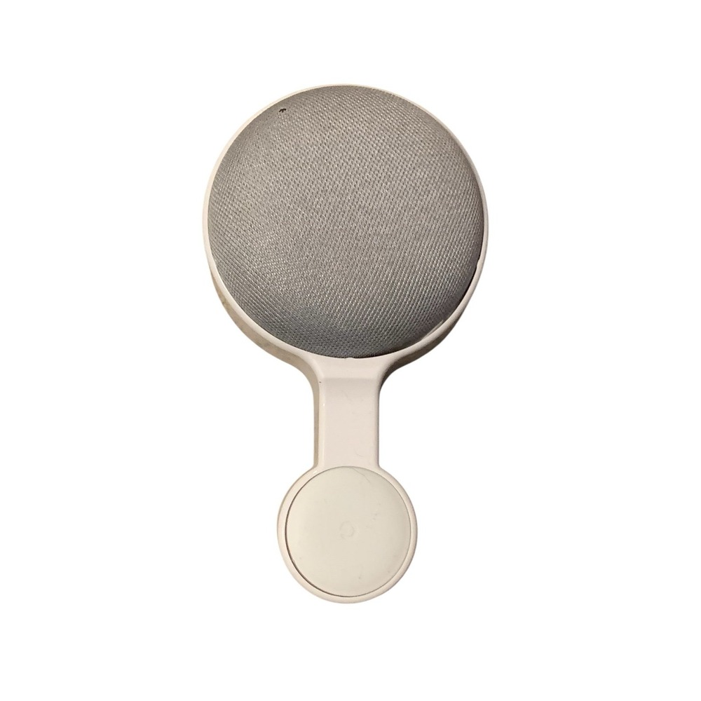 Google Home Mini Smart Speaker Chalk Gray Wall Mount Smart Home